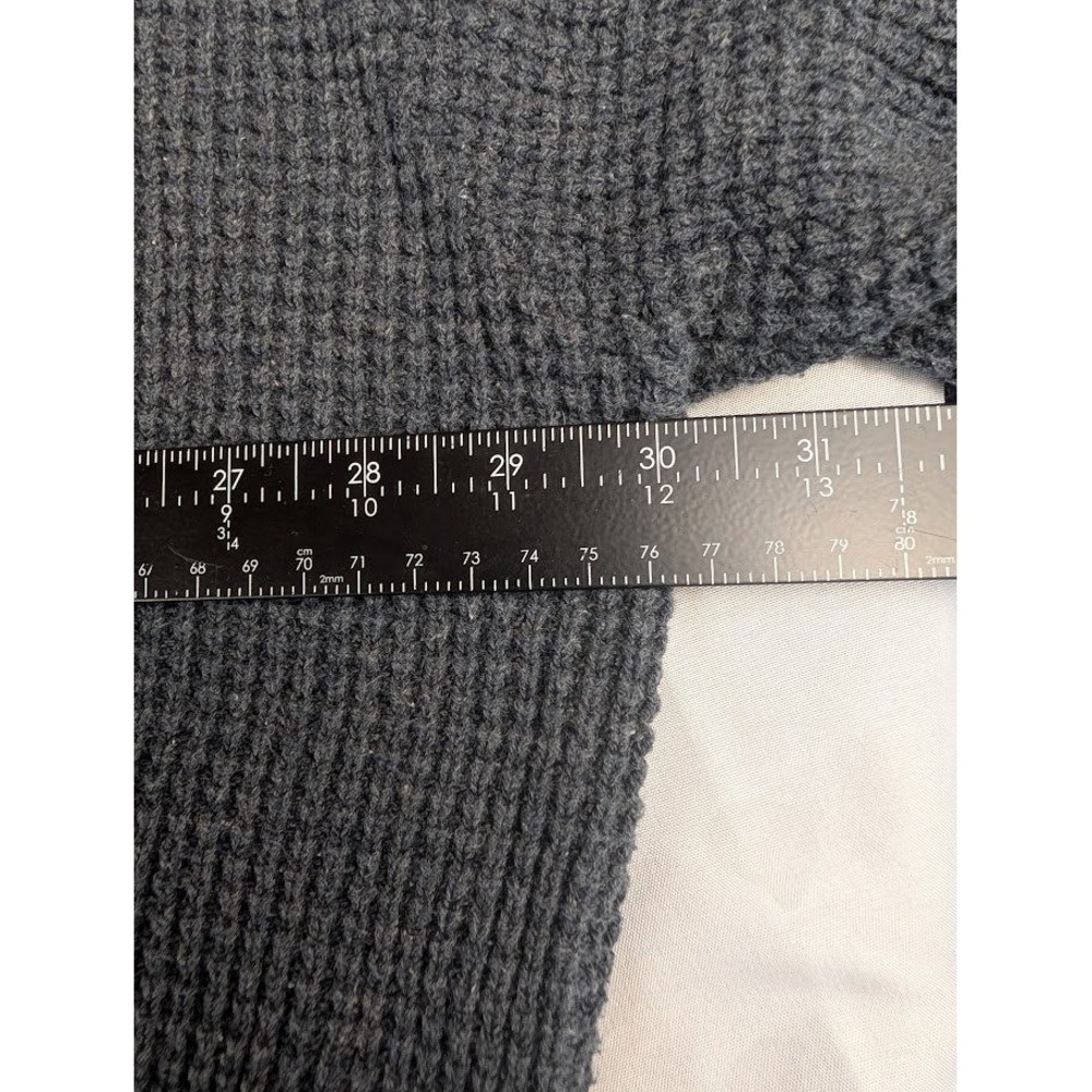 Vintage Eddie Bauer Sweater Men's XXL Blue Fisherman Chunky Knit Made in USA 90s - Picture 5 of 9